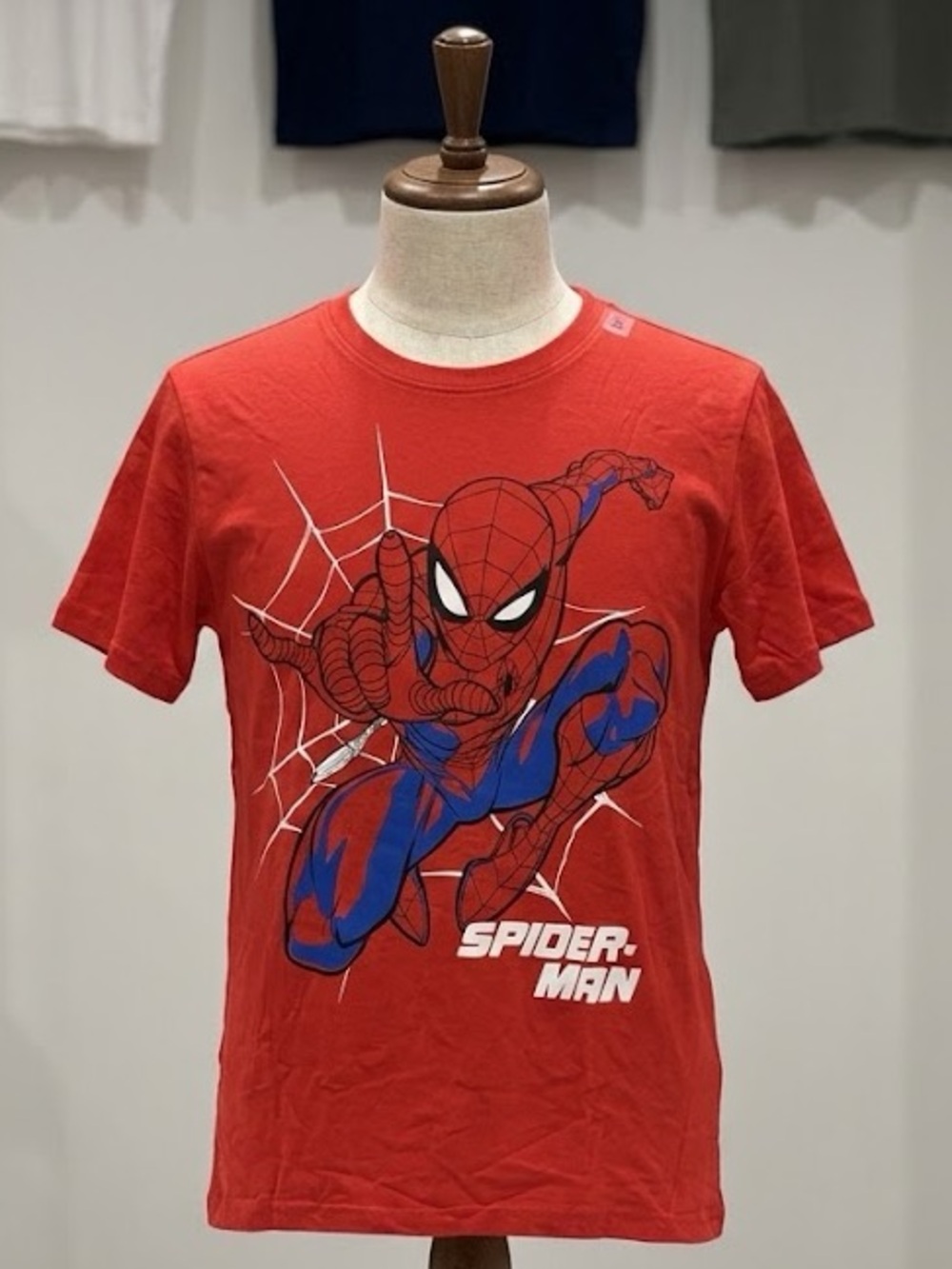 Spiderman THE CHILDREN’S PLACE Kids Red Graphic Tee with Blue & White Print XL